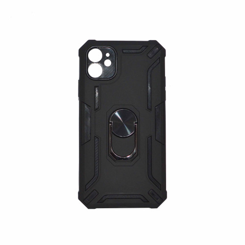 Iphone 11 Black Armor Cover Military Grade Protection Built-in Kickstand Car Holder Mobile Phone Case